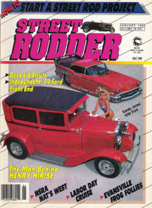 STREET RODDER 1989 JAN - TRUNKLIFT KIT FOR A 40 FORD, MIGHTY WIPER INSTALL